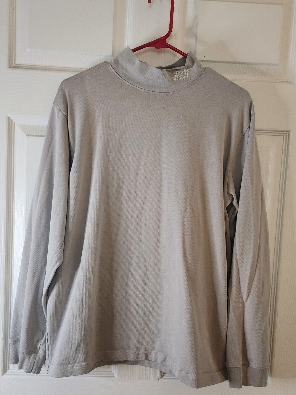 Dior x Air  Men's Light Gray Mock Turtleneck Pullover Sz Large